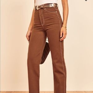Reformation Cowboy High Rise Straight Jeans